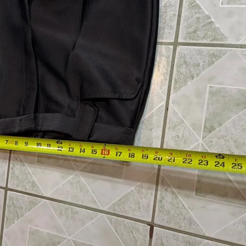 Black‎ straight leg trousers with